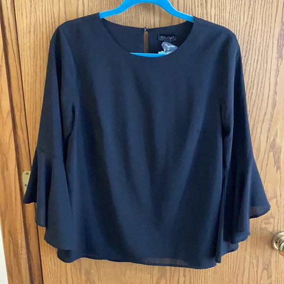 Goldray Tops - 2/$20🌻 NWT gorgeous Goldray Nellin flounce sleeve  blouse